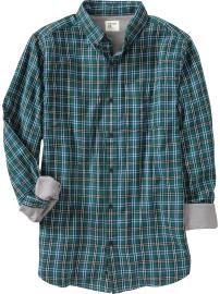 Men's Jersey-Lined Plaid Shirts