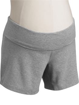 Maternity Fold-Over Waistband Yoga Shorts (5")
