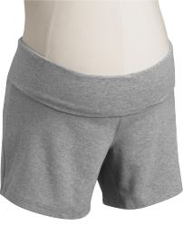 Maternity Fold-Over Waistband Yoga Shorts (5")