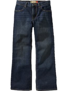 Boys: Boys Boot-Cut Jeans - Dark Wash