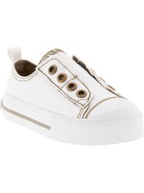 Canvas Lace-Free Slip-Ons for Baby