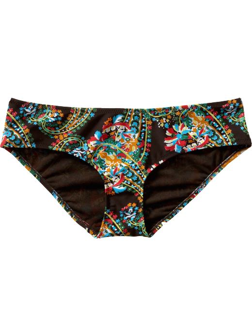 Women's Clothes: Women's Hipster Bikini Bottoms: Mix & Match Swimwear | Old Navy :  blue bathing suit paisley two piece