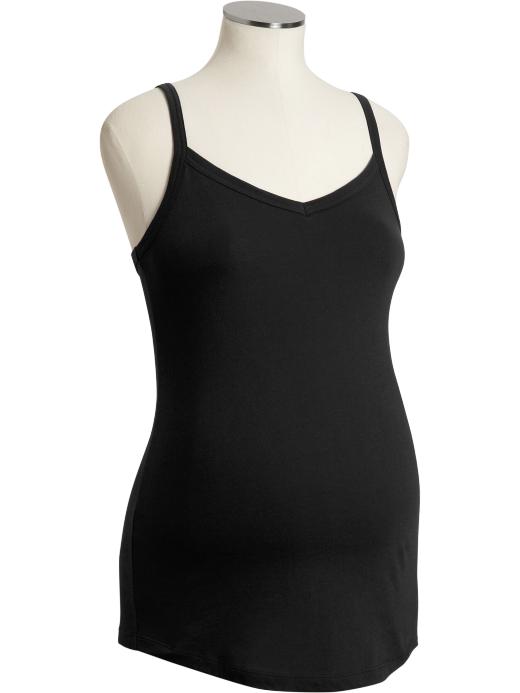 Old Navy Womens Black Maternity Long Layering Camis