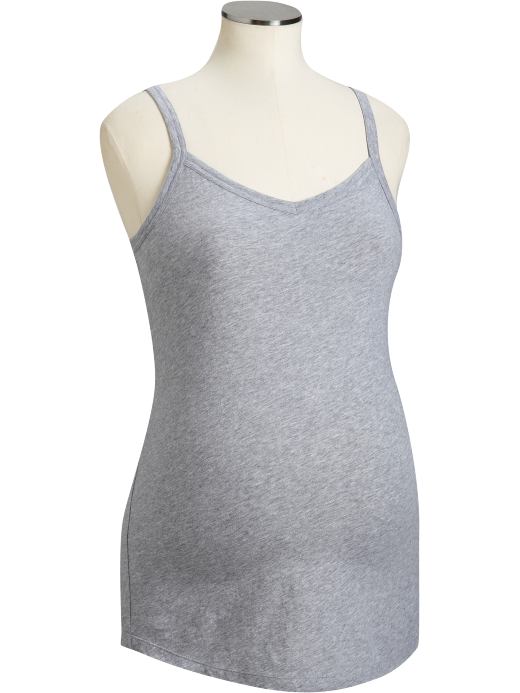 Old Navy Womens Medium Heather Gray Maternity Long Layering Camis