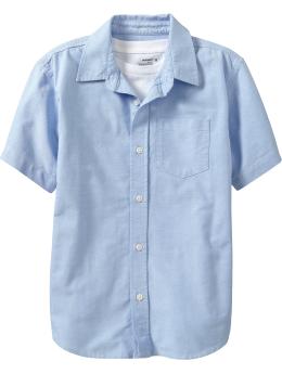 Boys Short-Sleeve Oxford Shirts
