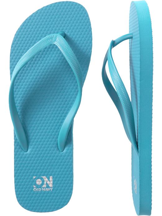Cute blue flip flops