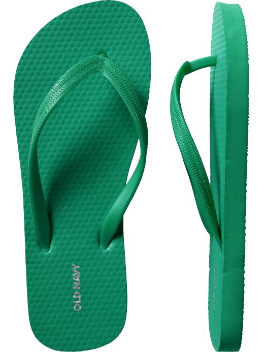 Old Navy Womens Green Flip-Flops
