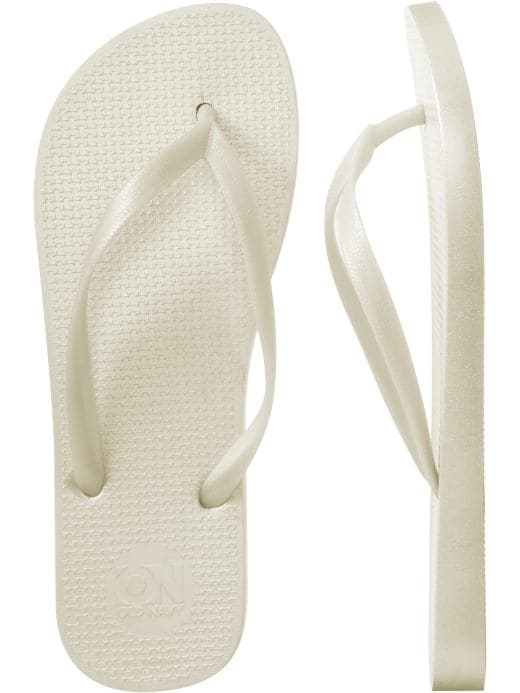 Bridal flip flops & Bridesmaid flip flops - Pearl