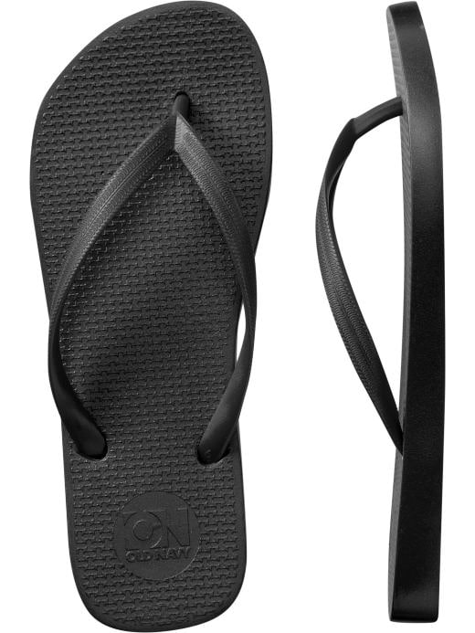 Black Flip Flops