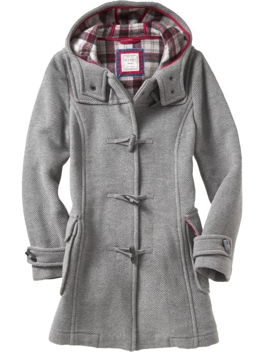 women's hooded toggle coat