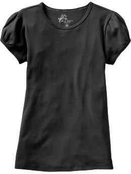 Girls Puff-Sleeve Tees