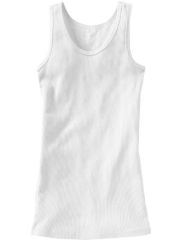 Girls Solid Rib-Knit Tanks