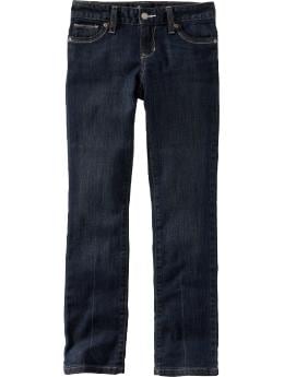 Girls Dark-Wash Skinny Jeans