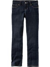 Girls Dark-Wash Skinny Jeans