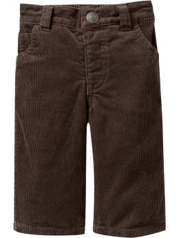 Baby Boys: Classic Cords for Baby - Dark Roast