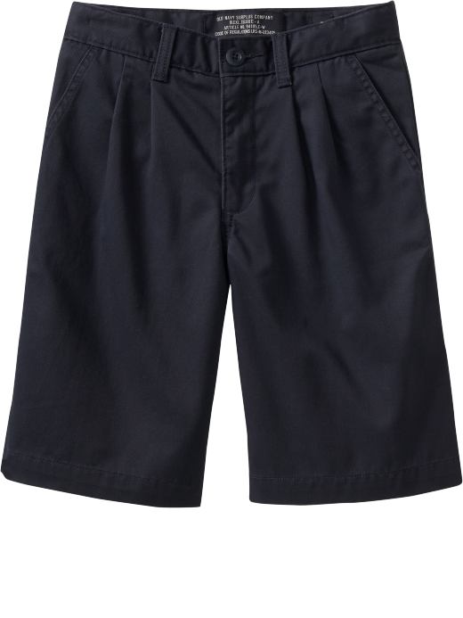 Boys: Boys Pleated Uniform Shorts - Uniform Blue