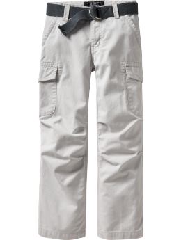 Boys: Boys Belted Cargo Pants - Rifle Gray