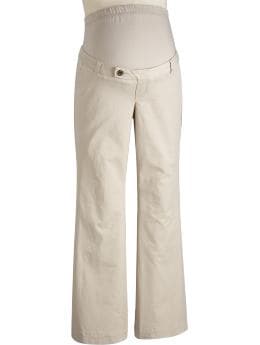 Maternity: Maternity Perfect Khaki Boot-Cut Pants - Smoked Glass Gray