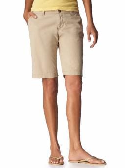 Women: Women's Low-Rise Perfect Khaki Bermudas (10") - Khaki