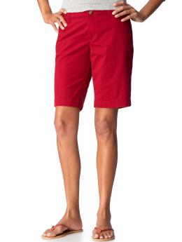 Women: Women's Mid-Rise Bermudas (10") - Crimson Red