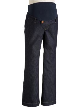 Maternity: Maternity Full-Panel Trouser Jeans - Dark Wash