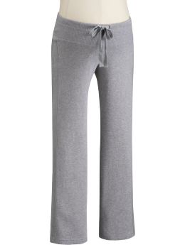 Maternity: Maternity French Terry Active Pants - Medium Gray Heather