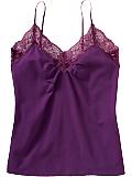 Women's Lace-Trim Camis - Purple Grape Women's Lace-Trim Camis - Purple Grape