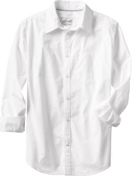 Men Men39s Poplin Button Front Shirts Bright White