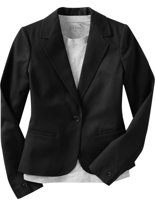 Old Navy Womens Black One-Button Blazers
