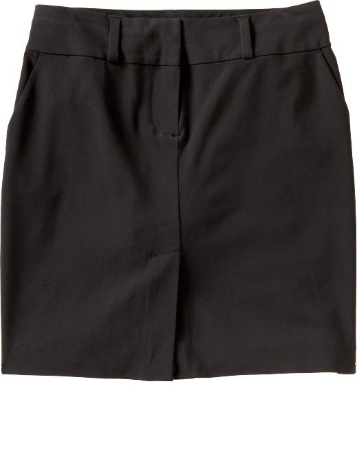 Old Navy Womens Black Banded Pencil Skirt