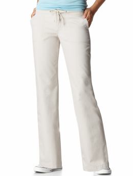 Women: Women's Drawstring Twill Pants - Pumice
