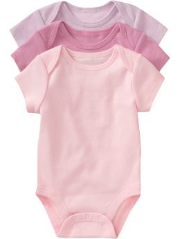 Short-Sleeve Bodysuit 3-Packs for Baby