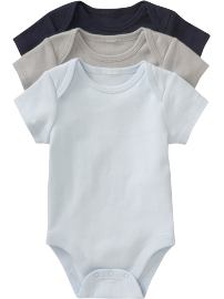Short-Sleeve Bodysuit 3-Packs for Baby