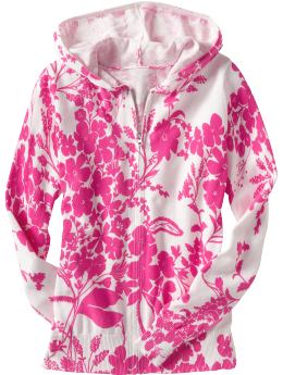 Women: Women's Floral Sweater-Knit Hoodies - Pink Shag