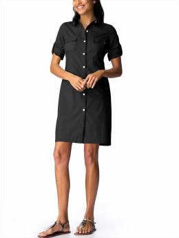 Black+button+up+dress