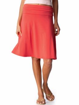 Women: Women's Foldover Jersey Skirts - Bright Coral