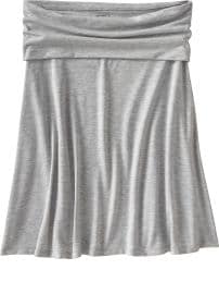Women's Foldover Jersey Skirts