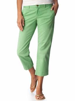 Women's tall green clothing Perfect Khaki Capris