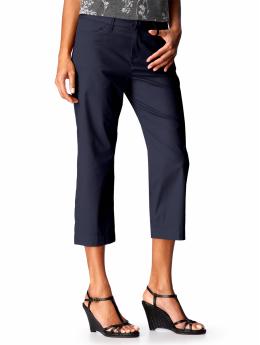 Women: Women's Slim Stretch Capris - Dark Sea Blue