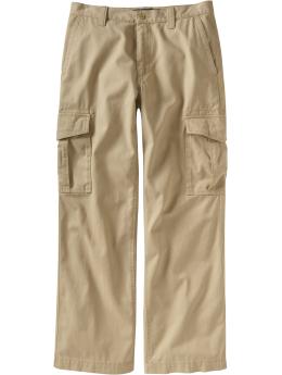 Men: Men's Loose-Fit Cargos - Khaki