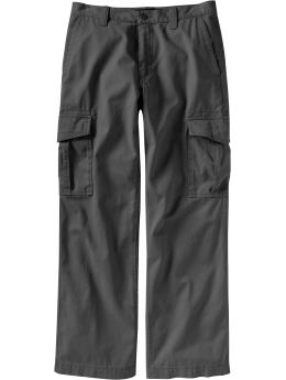 Men: Men's Loose-Fit Cargos - Stainless Steel