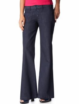 Women: Women's Low-Rise Button-Front Wide-Leg Jeans - Rinse B