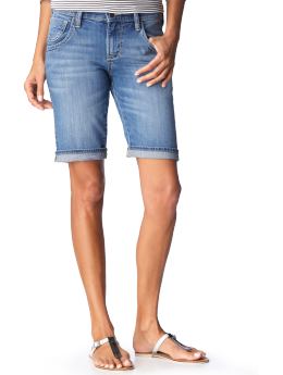 Women: Women's Mid-Rise Denim Bermudas (10 1/2") - Sunfade