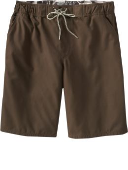 Men's Solid Swim Trunks