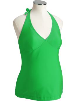 Maternity: Maternity Halter Tankinis - Clean Green