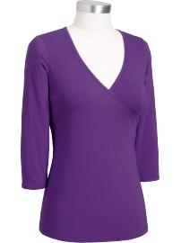 Maternity 3/4-Sleeve Nursing Tops