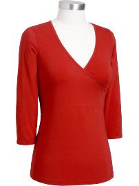 Maternity 3/4-Sleeve Nursing Tops