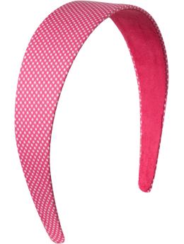 Women: Women's Wide Headbands - Pink Gingham