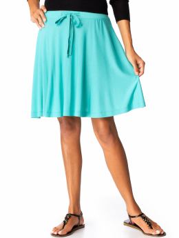 Women: Women's Jersey Mid-Length Skirts - I Feel Teal