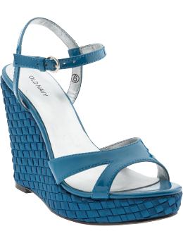 Women: Women's Braided Wedges - Bay Of Bengal